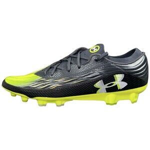 Under Armour Magnetico Elite 4 FG Mens 13 Soccer Cleats Black Lime 3027700-001